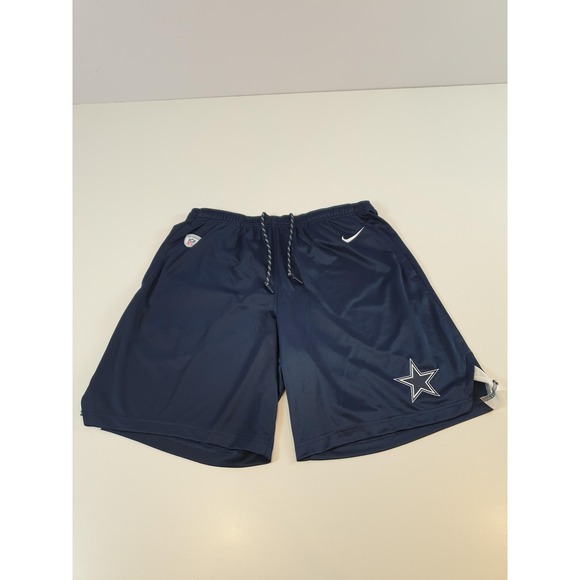 Dallas Cowboys Shorts Mens XL Navy NFL Football Dri Fit Training Nike Workout - Picture 1 of 16